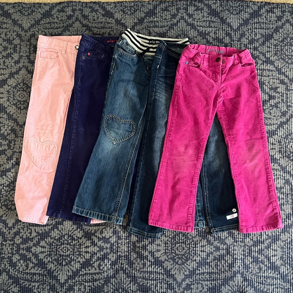 5 Pairs Girls Pants Size 7 💕
